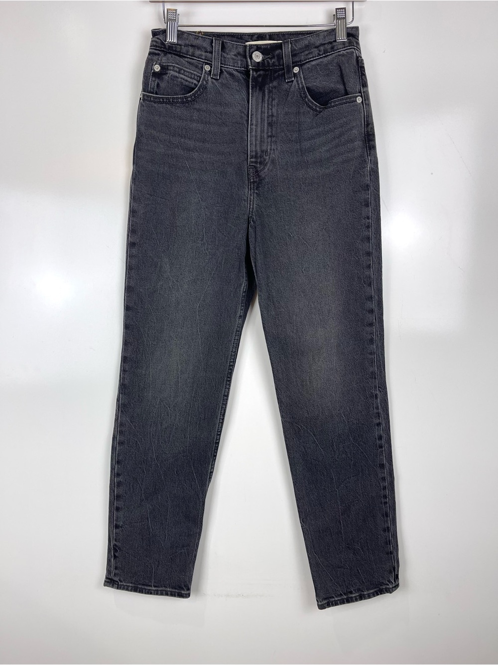 Levi’s 70s High Slim Straight Jeans Women’s Size 25 Faded Black High Rise Denim